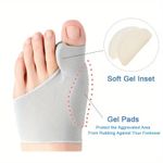 2Pack Bunion Corrector Hallux Valgus Corrector Straightener Foot Toe Separators