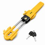 Twin Bar Steering Wheel Lock Heavy Duty Anti Theft Car Security Universal Fit