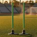 2 Pieces Agility Training Pole Portable Sports Gear Weather-Resistant