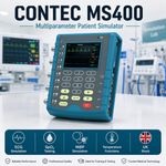 Contec MS400 Multiparameter Patient Monitor Simulator ECG NIBP SpO2 Temp Used
