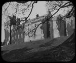 BRODICK CASTLE ISLE OF ARRAN C1890 OLD PHOTOGRAPH Magic Lantern Slide SCOTLAND