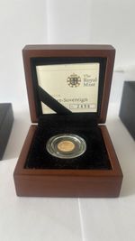 The Royal Mint 2012 UK Quarter Sovereign Proof Gold 1/4oz 0.9167 No.2496