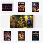Five nights at Freddy's movie prints bedroom poster gaming décor A2 A3 A4 8x10