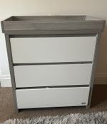Tutti Bambini Modena Changing Unit - Grey Ash/White