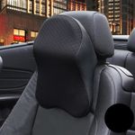 Car Seat Headrest Pillow Memory Foam Breathable Neck Support Cushion Pad Soft UK