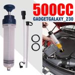 500ML Car Oil Fluid Extractor Fluid Syringe Pump Manual Suction Transfer Filling