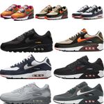 Hot ！！UK Size Air Max 90 Men's Shoe Low Top Casual Running Sneaker Trainer