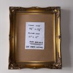 Gold Gilt Picture Painting Frame Vintage Gesso/rococo/baroque Ornate Style.