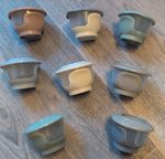 used Vital Baby Weaning Pot's with lids free 1st class postage