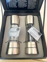 Cole & Mason Derwent Manual Adjustable Salt & Pepper Mills Set, Steel/Acrylic