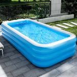 Outdoor Garden Large Inflatable Paddling Pool Family Kids Summer Swimming Pool