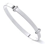 Sterling Silver Expanding Baby Bangle - Christening Gift - NEW - Gift Boxed