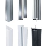 Zest Bathroom PVC Aluminium 10mm Trims Feature Wall Panel Corners End Cap 2.4m