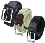 Mens Elastic Suit Belt in Black, Navy or Cream Sizes 32 - 60 (Medium - 5XL)