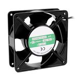 AC 220V-240V 0.12-0.13A 5 Vanes Ball Bearing Cooling Cooler Fan Black