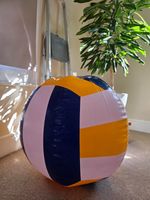 Giant Inflatable Ball inflatable matt blue / yellow / white colours ~ 70cm