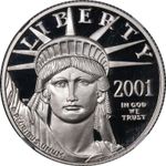 2001-W Platinum American Eagle $50 NGC PF70 Ultra Cameo STOCK
