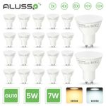 1-100 Pack LED GU10 Light Bulbs 5W 7W Warm Cool White 120° Energy Saving 230V UK