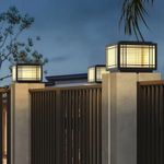 Outdoor Home Pillar Lights Garden Gate Post Lamp Post Lighting Yard Pillar Light