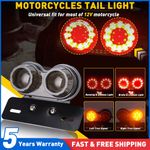 Motorcycle Tail Light LED Motorbike Rear Brake Taillight Stop Lamp Universal 12V