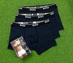 Boss Mens Boxer Underwear pack of 3 Black ( M - L - XL )