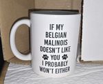 Funny Belgian Malinois Mug - Proud Parent Of A Belgian Malinois Owner dog owner