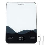 AIMILAR Digital Kitchen Food Scale 22lb USB-C Rechargeable LED New