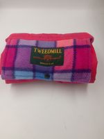 Tweedmill Small Pink Tartan Picnic Blanket