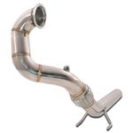 STAINLESS EXHAUST 3" FRONT DECAT DOWNPIPE FOR VW POLO MK5 GTI 1.8 TFSI 15-17