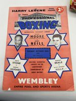 GENUINE Programme DAVEY MOORE V BOBBY NEILL  WEMBLEY 1959