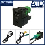 AUX USB Armrest Ports For VW Tiguan Mk1 Passat B6 Scirocco Mk3 Switch Plugs RCD