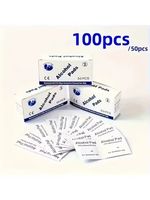 100x Alcohol Wipes with 70% IPA Pre-Injection Swabs for Skin, Tattoo, Alcotip UK