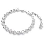 Imber Tennis bracelet Round cut, White, Rhodium plated 5682666
