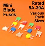 High Quality Mini Blade Fuse Fuses For Car Van Bike - 5A 10A 15A 20A 25A 30A