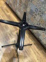 black premium cast iron table base dining restaurant cafe pub - 22 inch cross
