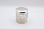 Antique Sterling Silver Topped Glass Jar Hallmarked Chester