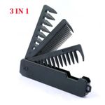Folding Pocket Comb Wide Tooth Hair Beard Styling Barber Comb
