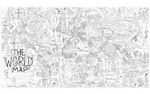 Giant Jumbo World Map Colouring Poster for Kids Doodling Art Paper - 47x33"