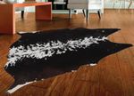 100% Genuine Cow hide Rug Area Carpet Skin Leather 21.39 sq.feet (56"x55") A 247
