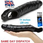 Mega Mighty 11 INCH Reusable Penis Enlarger Extender Sleeve Sheath Male Toys Men