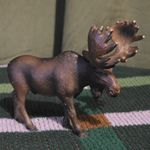 Schleich Bull Moose Toy Figurine Male 2002 Made In Germany Retired Rare