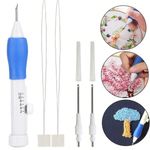 3 Sizes Embroidery Needles Embroidery Punch Needle Kit Sewing Punch Pen Set UK