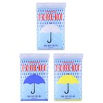 Yellow, Blue or Clear Adult Emergency Waterproof Rain Poncho Hooded Festival