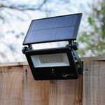 Auraglow LED Solar Security IP54 PIR Flood Light for Wall or Fence