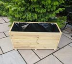 Handmade Raised Wooden Garden Pond 100x49x48cm Fish Wildlife Patio Decking