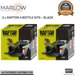 U-POL Raptor Bed Liner Kit 7.6L Black Tough Coating - 2x 3.8L with Hardener