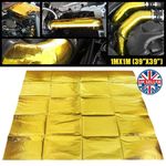 Gold Heat Barrier Reflect Sheet Self Adhesive High Temp Heat Shield Wrap 39"x39"