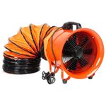 Dust Extractor Fan 300mm 10m  Ducting Portable Workshop Fume Blower Ventilation