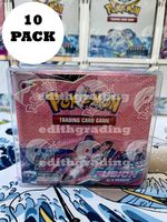 Pack Of 10x Pokemon Booster Box Protector Case Display - Fits Modern Booster Box