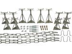 Static Caravan Axle Stands complete Siting Kit for Concrete Base Mobile Home